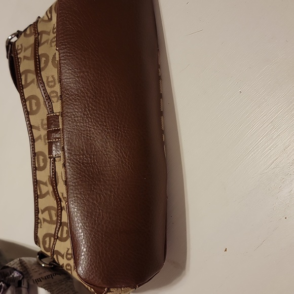 Vintage Etienne Aigner Logo Purse Shoulder Bag 5 Compartment 8x14 - Picture 8 of 9